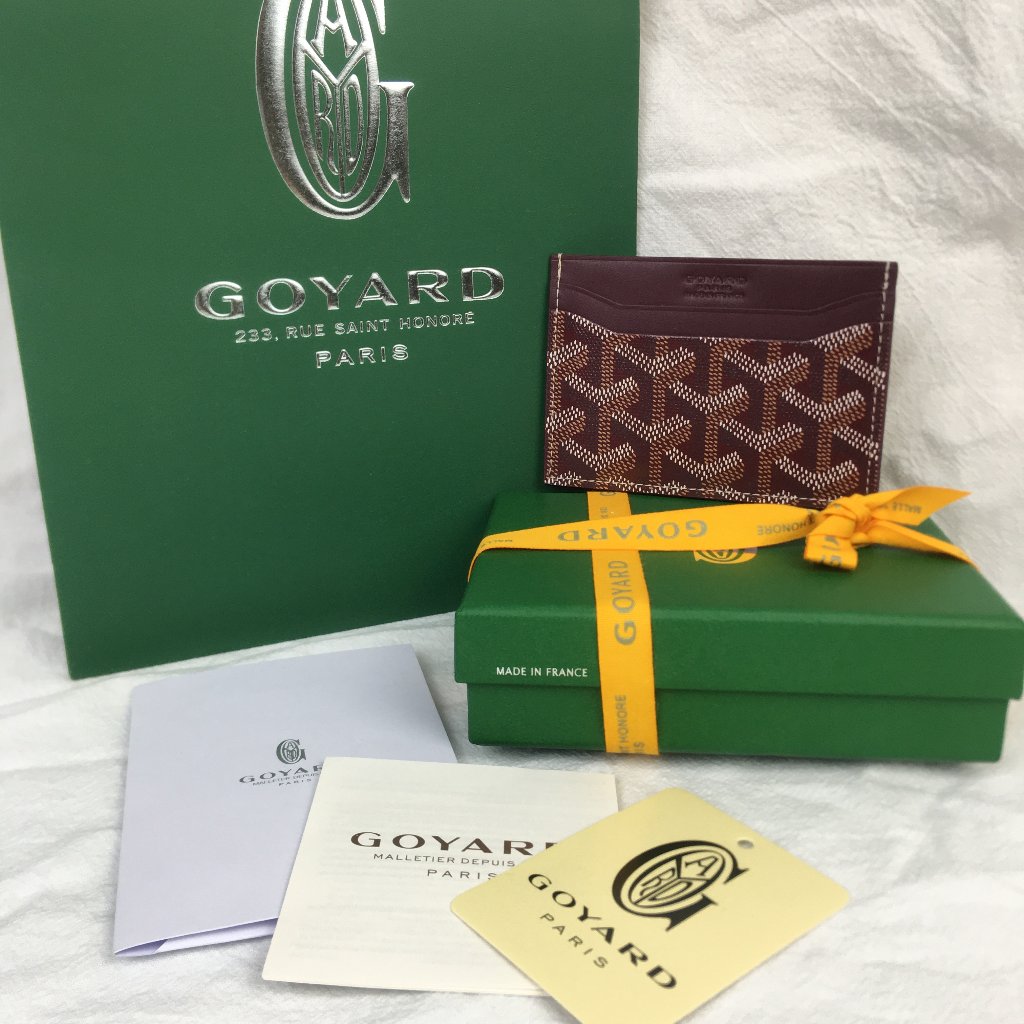 Brand New Goyard Saint Sulpice Cardholder Burgundy